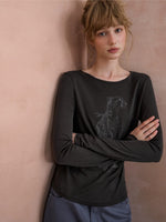 Leopard Graphic Long Sleeve Tee