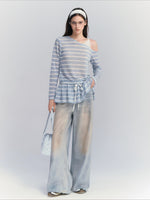 Shimmer Wide Leg Jeans