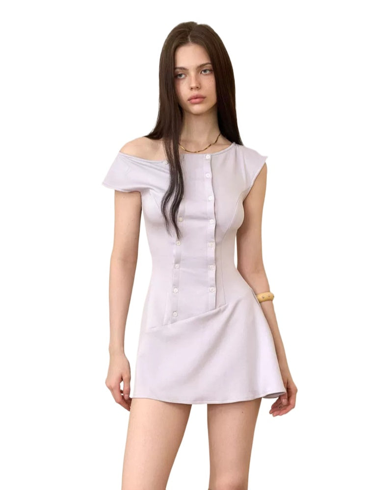 Double Button Dress