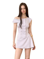 Double Button Dress