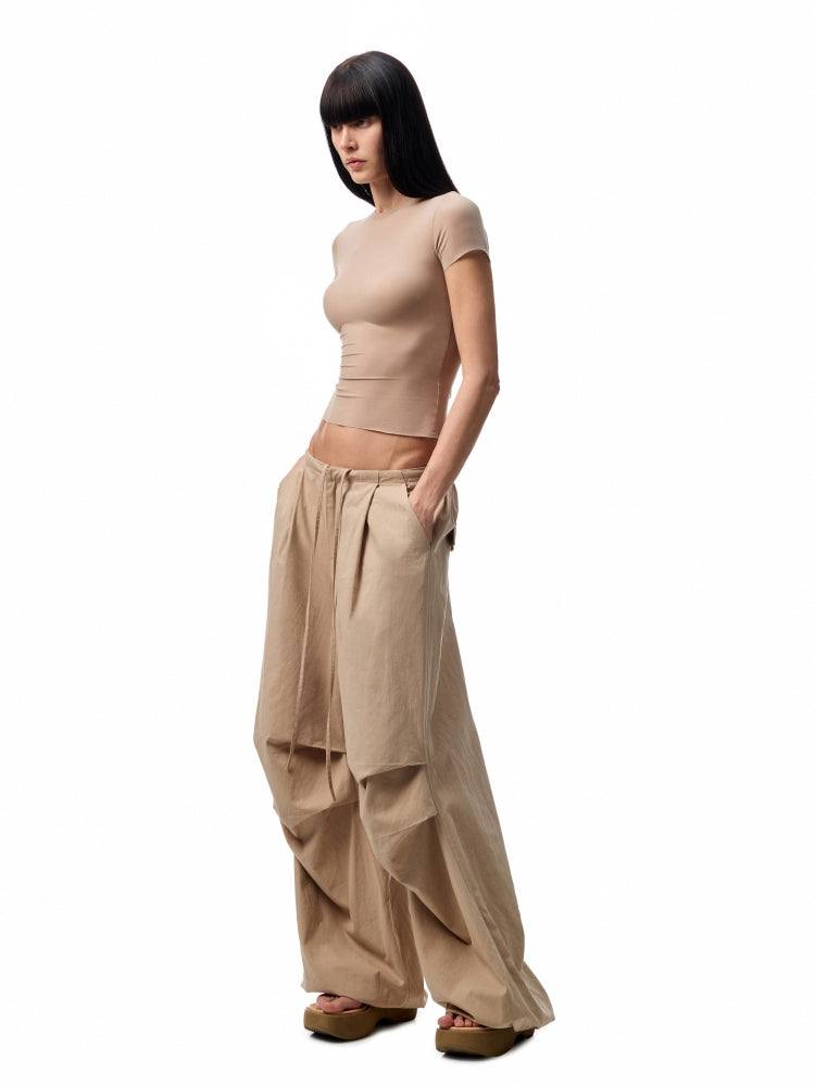 Washed-Distressed Balloon Work Pants