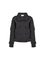 Vintage Double Breasted Stand-Collar Jacket