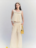 Contrast Two-Piece Set