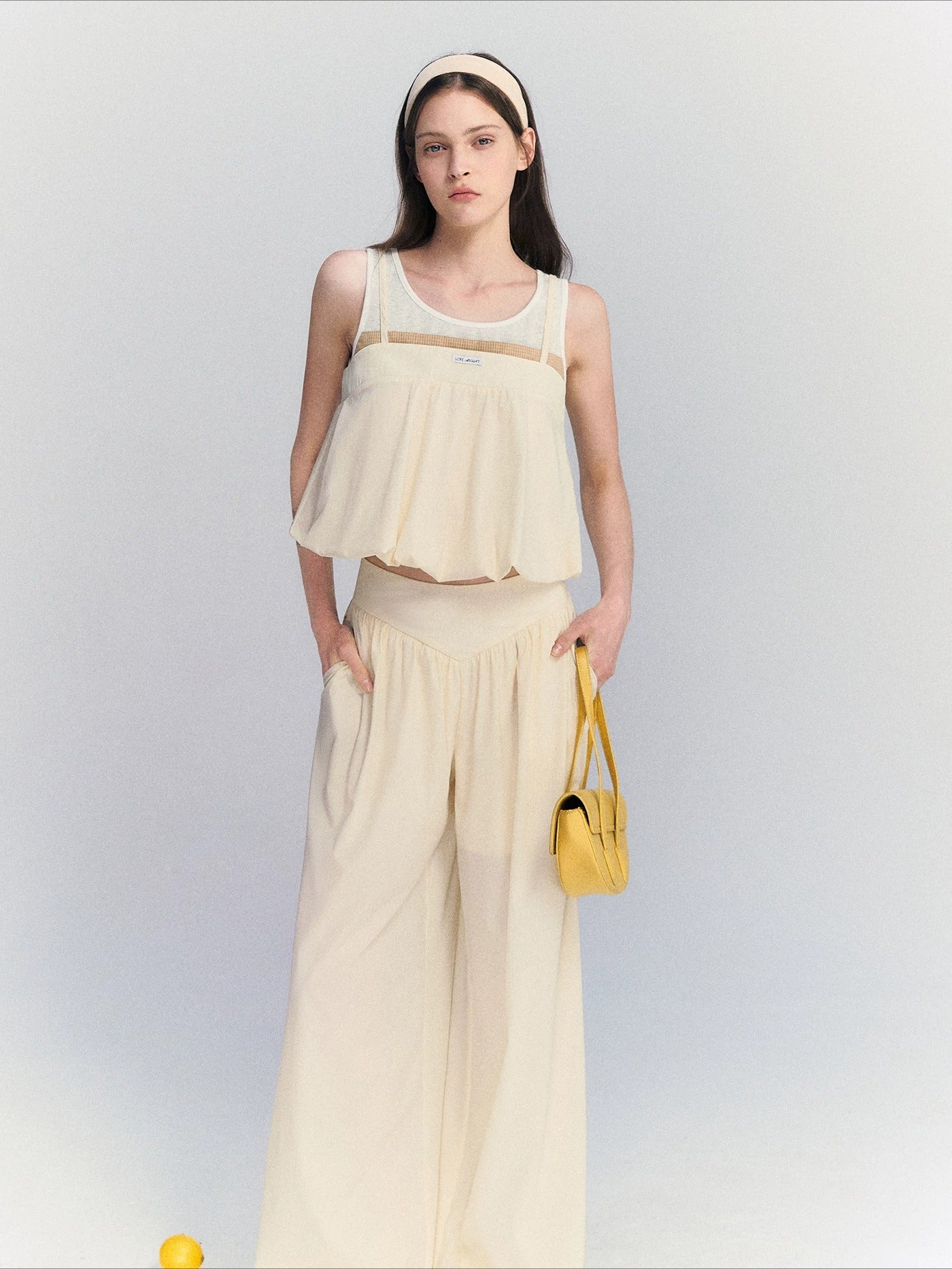 Contrast Two-Piece Set