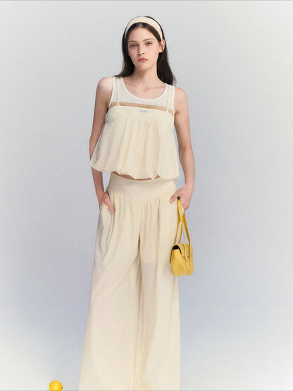 Contrast Two-Piece Set
