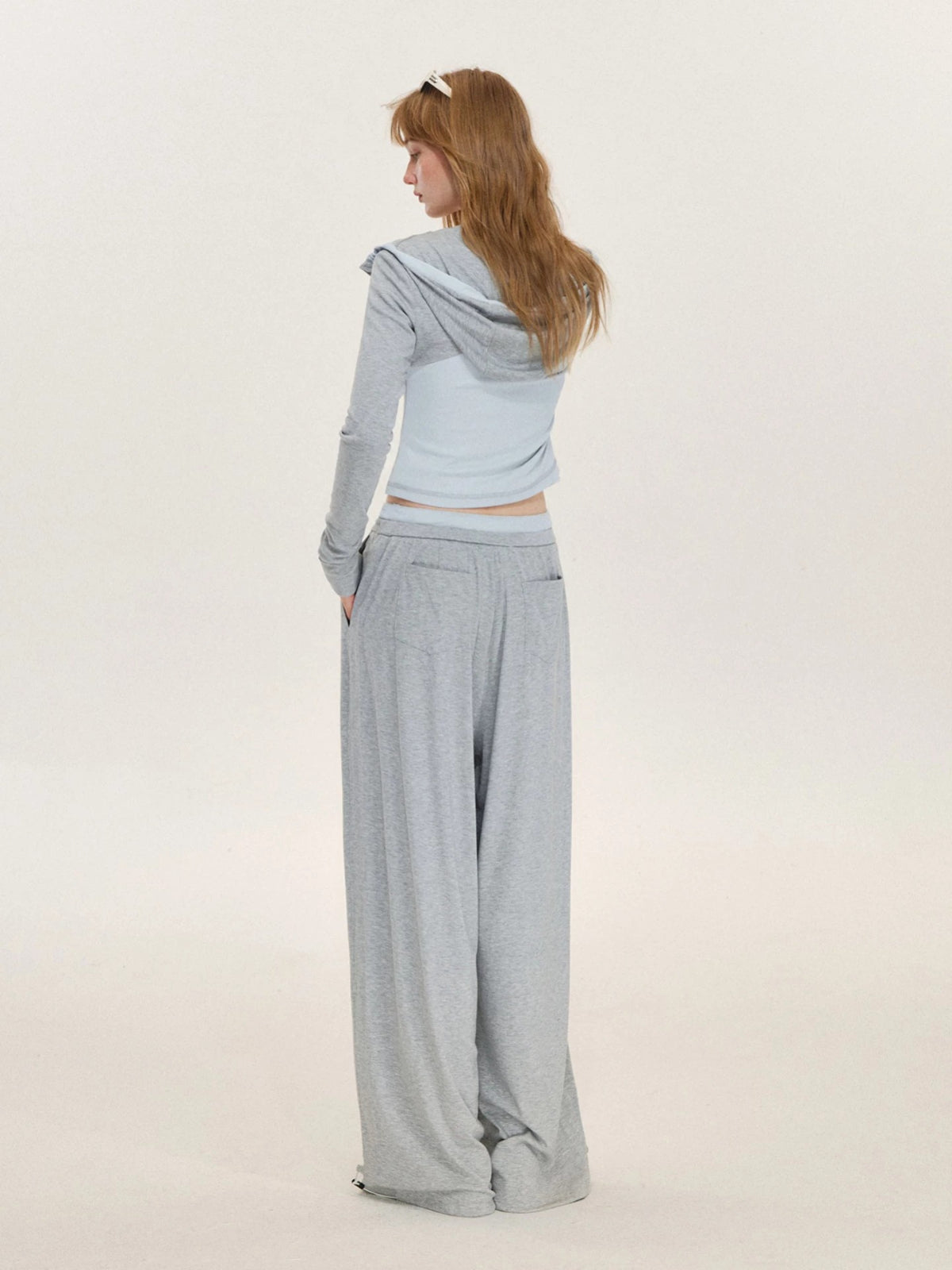 Colorblock Hoodies &amp; Pants Set