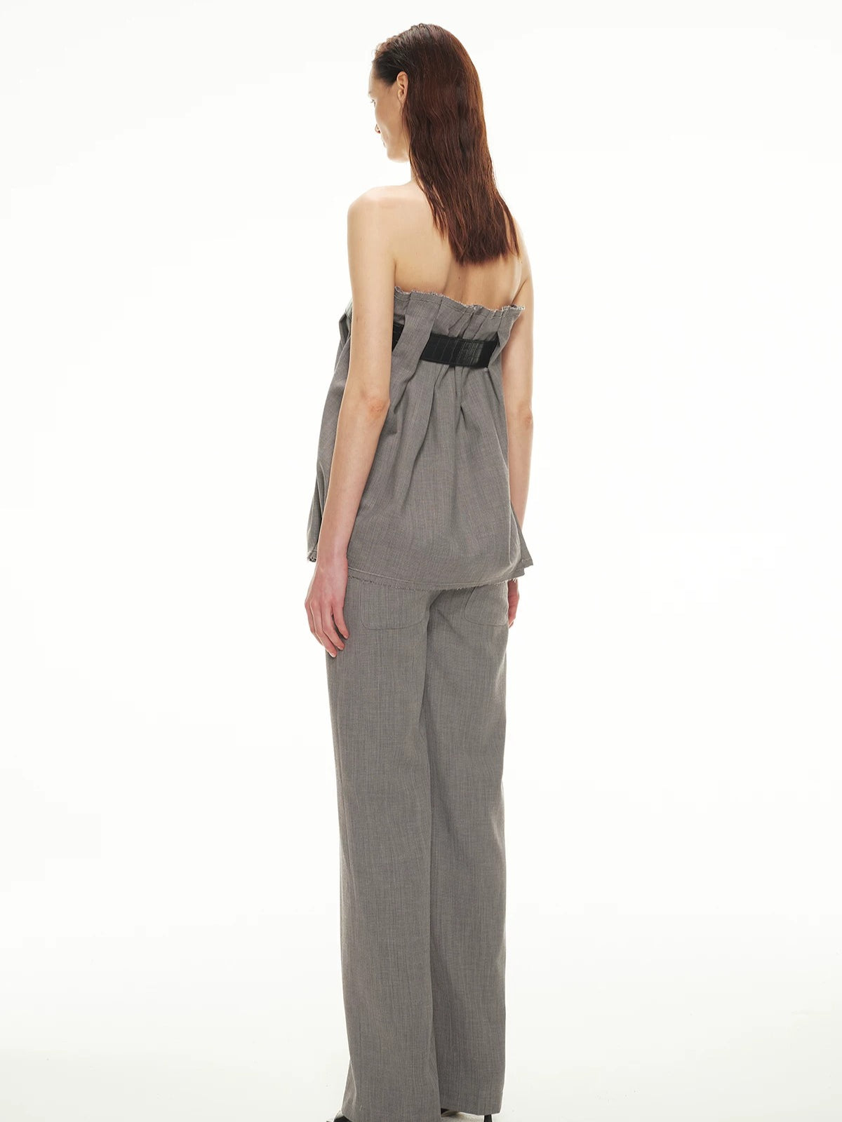 Linen Bandeau Pants Set