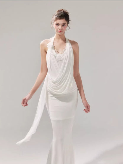 Draped Knit Mesh Set