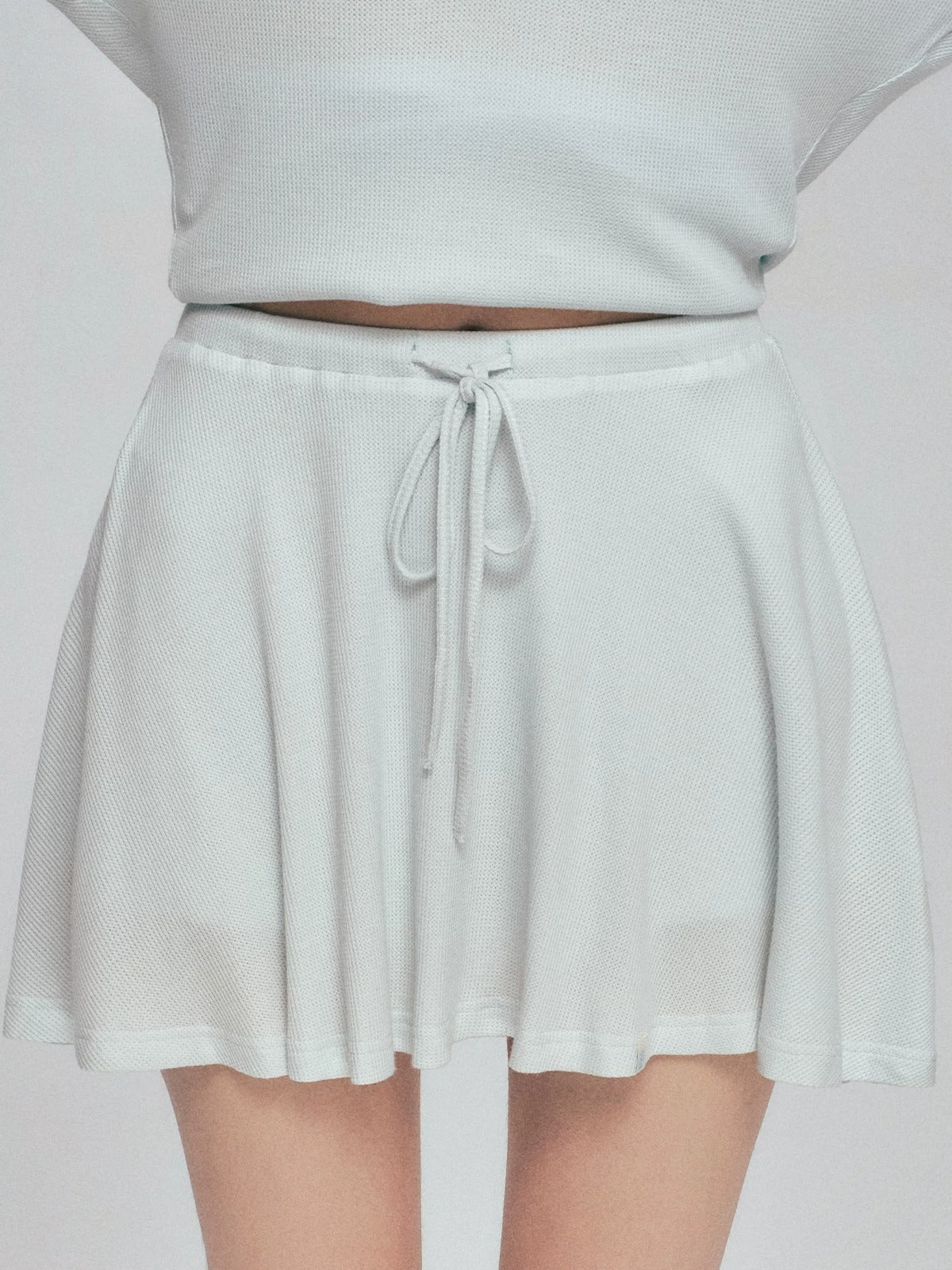 Waffle Knit Hoodie Set