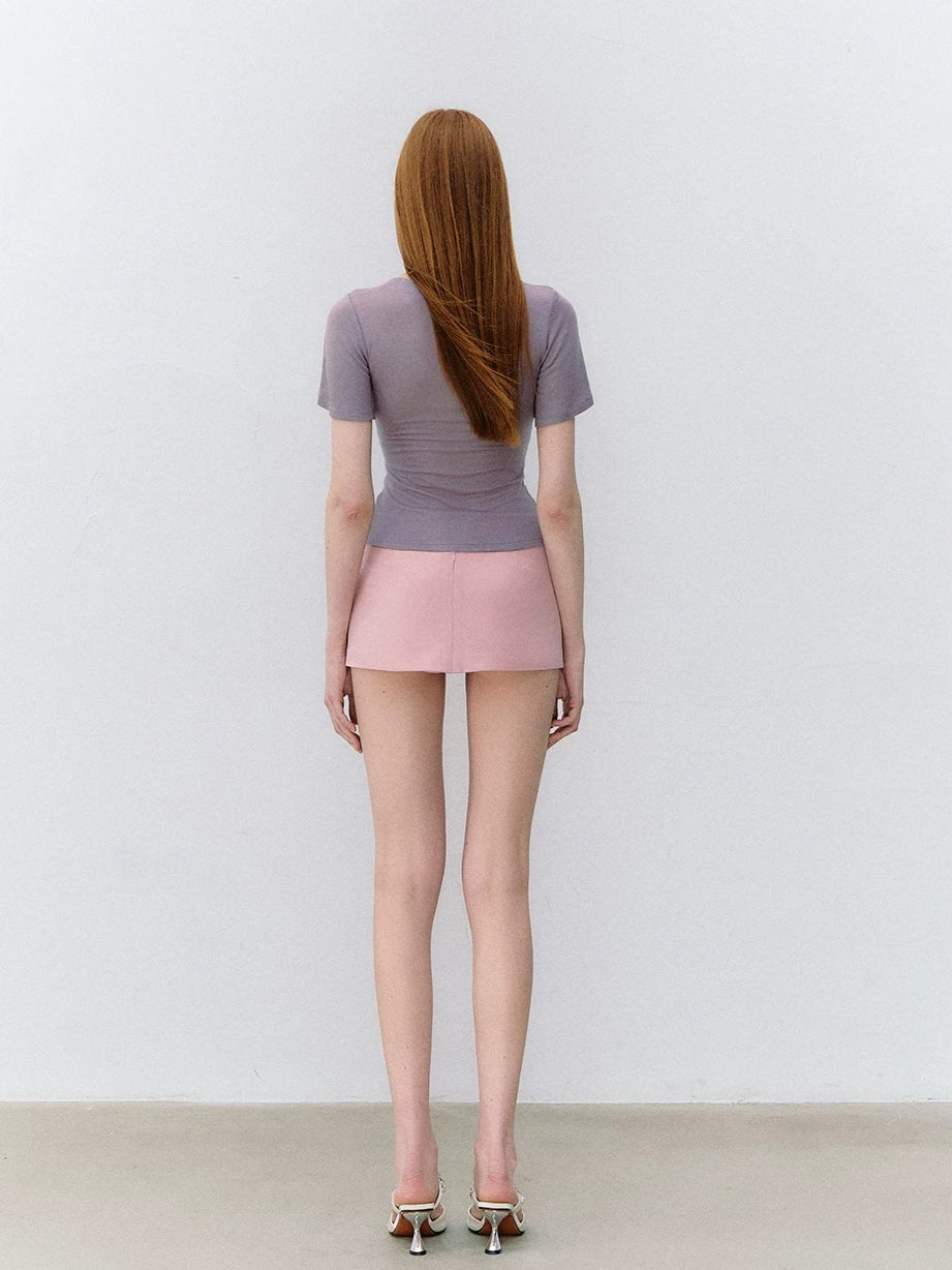 Twist Square Neck Tee