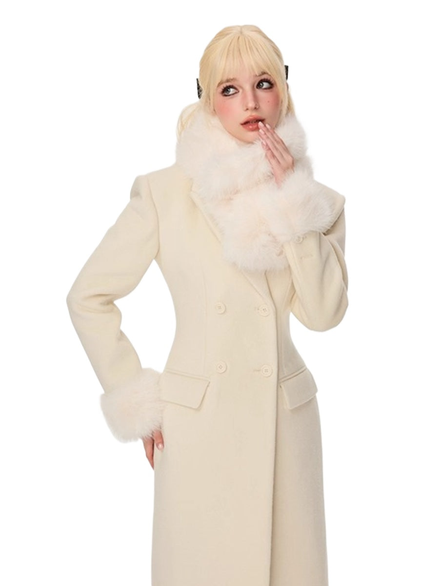 Wool-Blend Hourglass Double-Faced Coat