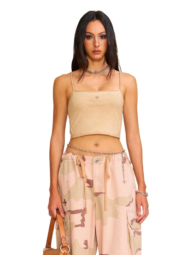 Vintage Hurricane Fade Sports Short Tank Fading Desert