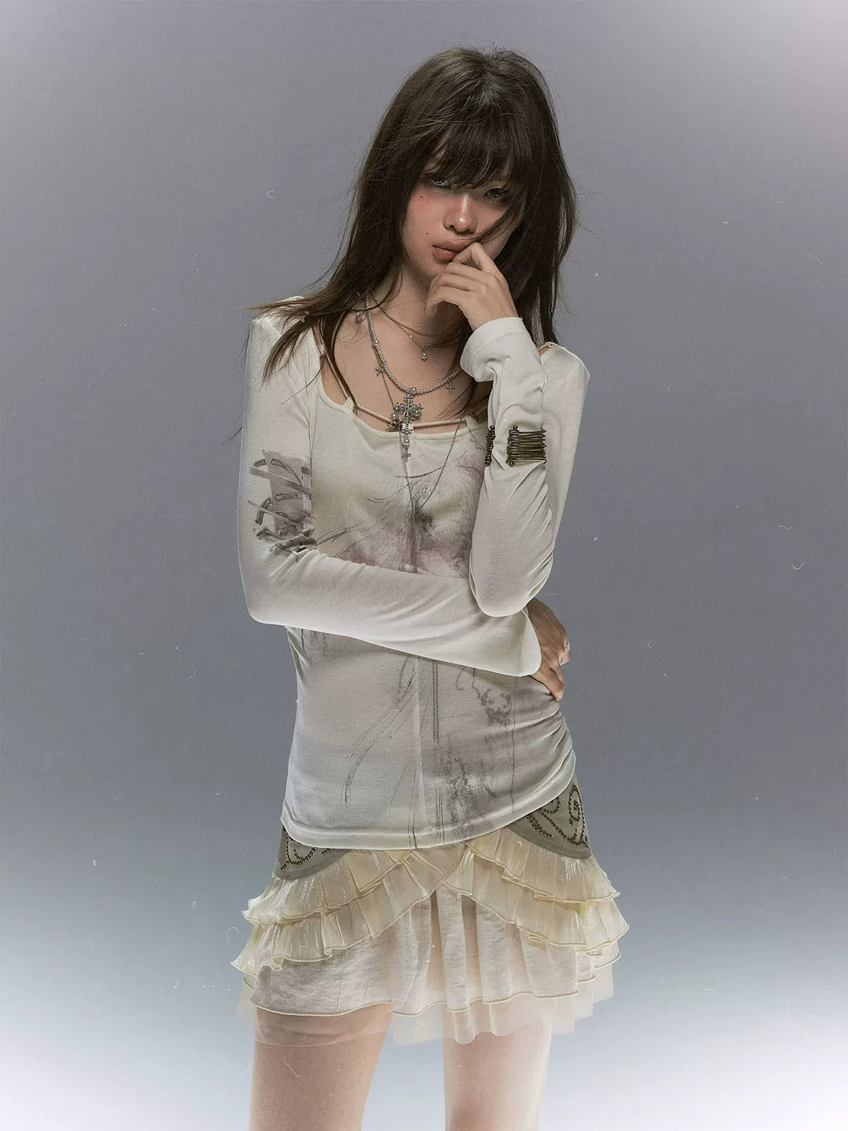 Vintage Angel Lace Tencel Top