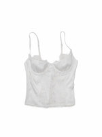 Lace Satin Corset Cami