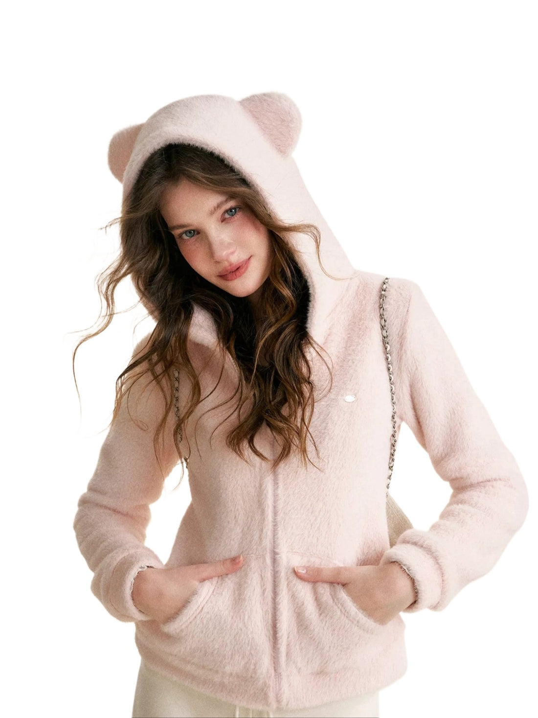 Bear Ear Plush Hoodie