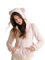 Bear Ear Plush Hoodie
