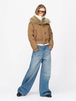 Vintage Washed Straight Leg Jeans