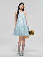 Halter Neck Tencel Lace Beach Dress