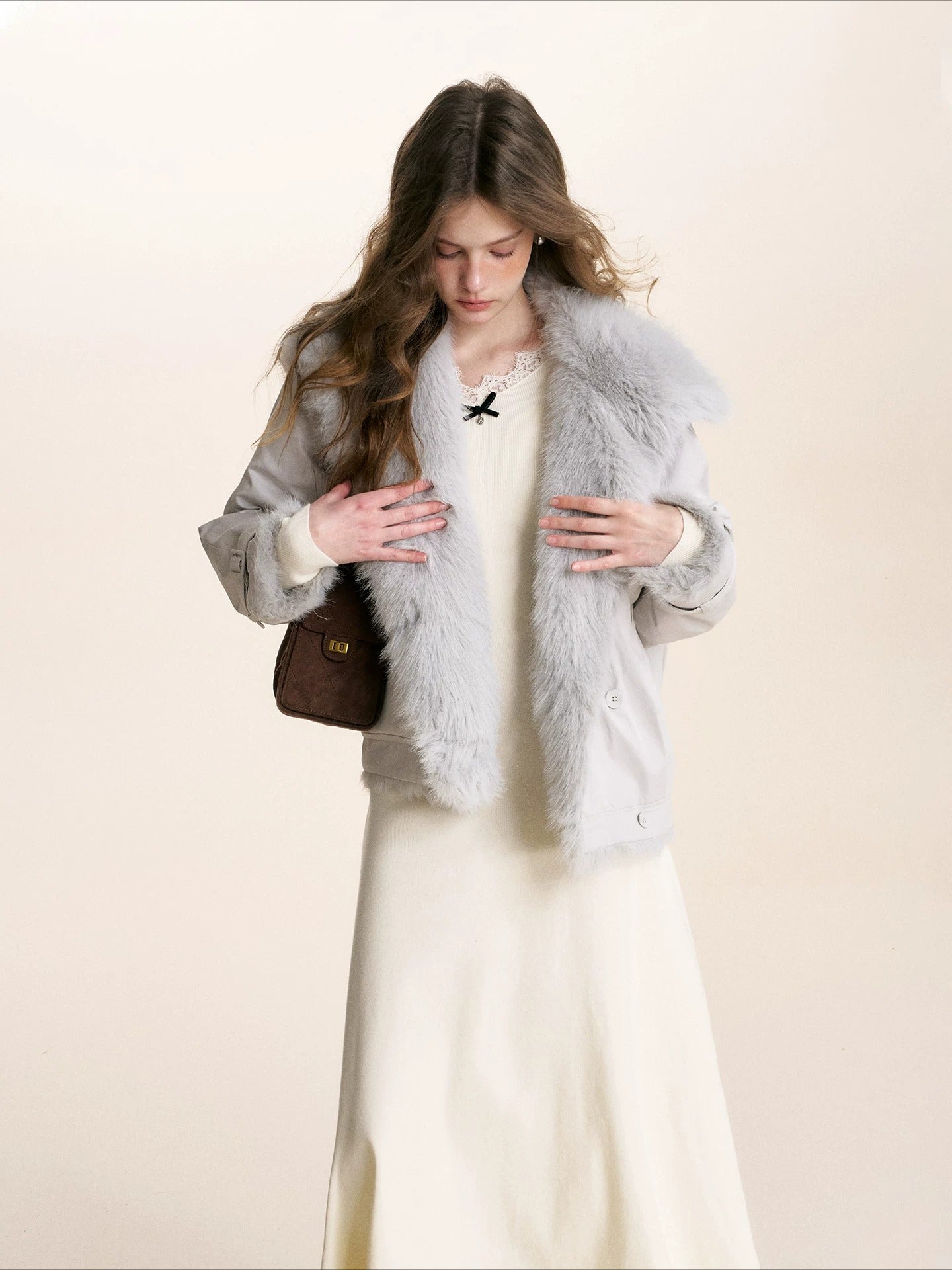 Fur Collar Parka Jacket