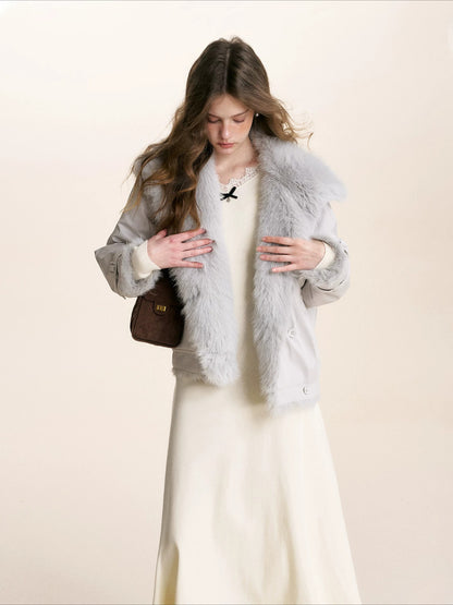 Fur Collar Parka Jacket