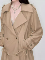 Embroidered Drawstring Utility Jacket
