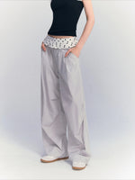 Polka Dot Straight Pants