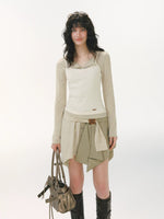 Henley Layered Sleeve Tee