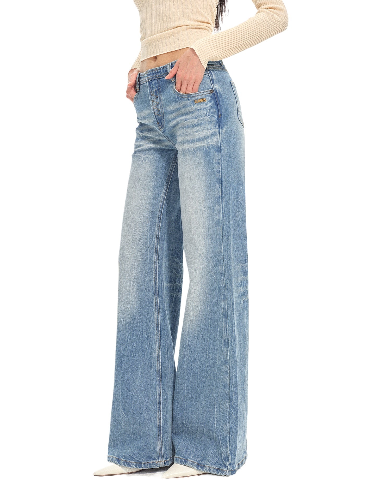 +5CM N4 Proportion Straight-Leg Jeans