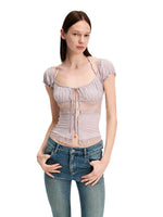 Light Lace Panel Beaded Cardigan