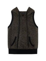 Leopard Sleeveless Hoodie
