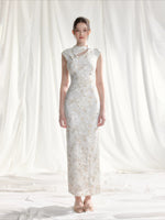 Stretch Velvet Jacquard Qipao