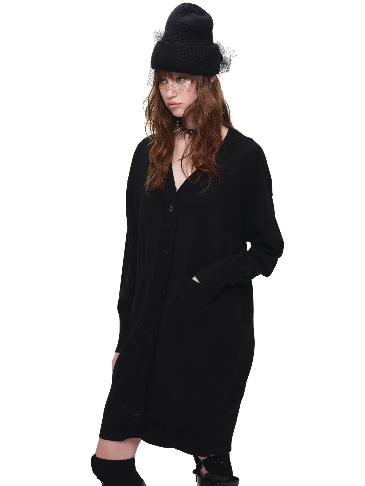 Burnout Sheer Long Cardigan