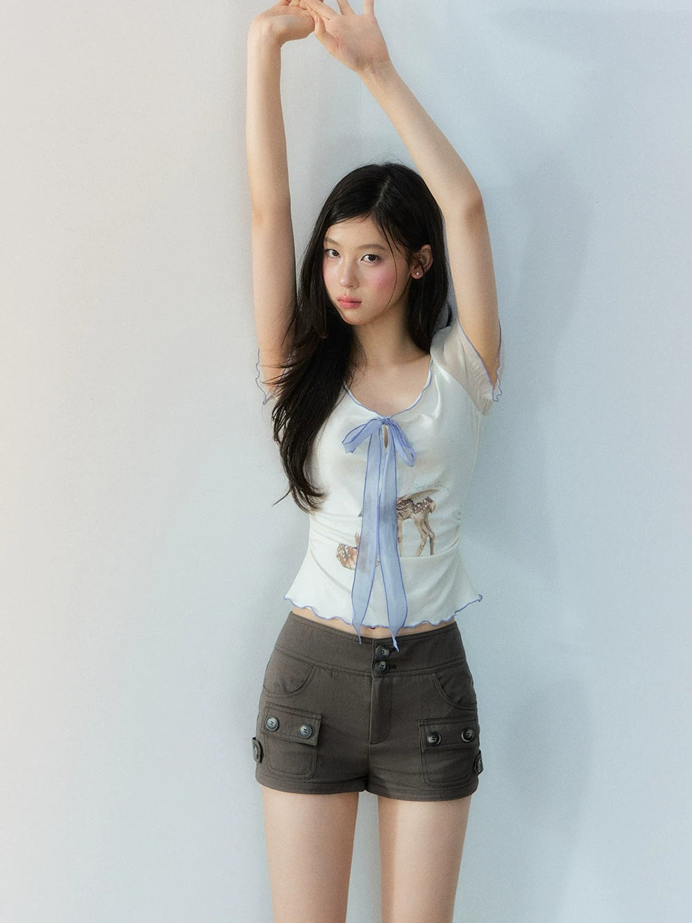 Retro Cargo Low-Rise Shorts