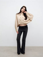 Satin Batwing Sleeve Top