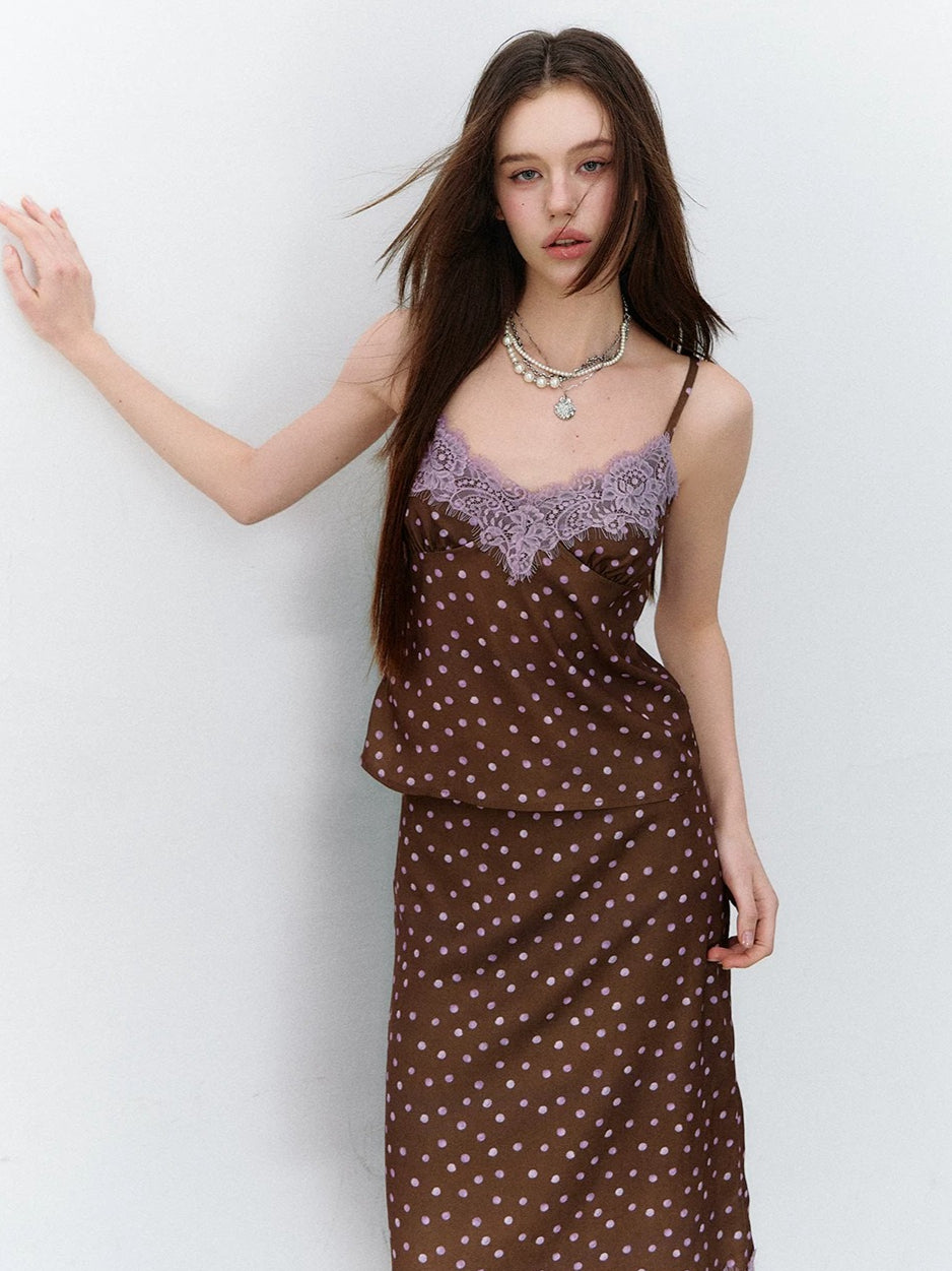 Polka Dot Lace Set