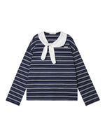 Bow Tie Stripe Long-Sleeve T-Shirt