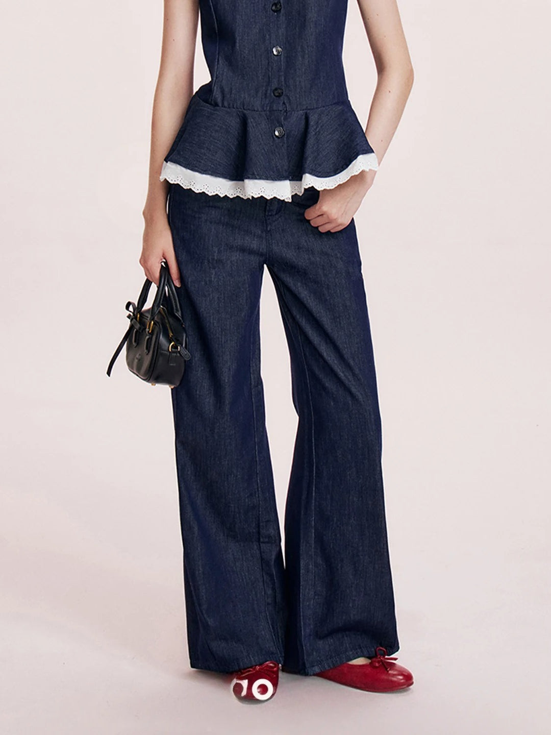 Lace Denim Set