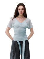 X-Line Layered V-Neck T-shirt