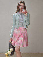 Silky Wool Cropped Cardigan