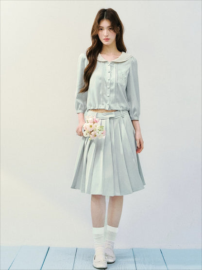 Mint Green Sailor Top Set
