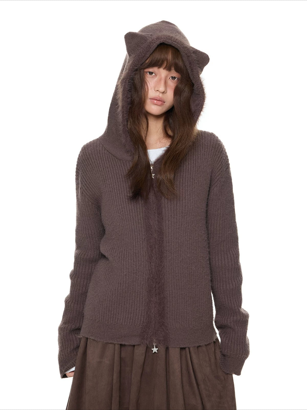 Bear Ear Knit Cardigan
