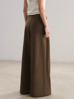 Pleated Wide-Leg Trousers