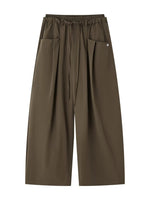 Dual Waistband Curved Casual Pants