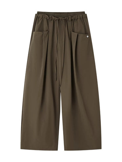 Dual Waistband Curved Casual Pants