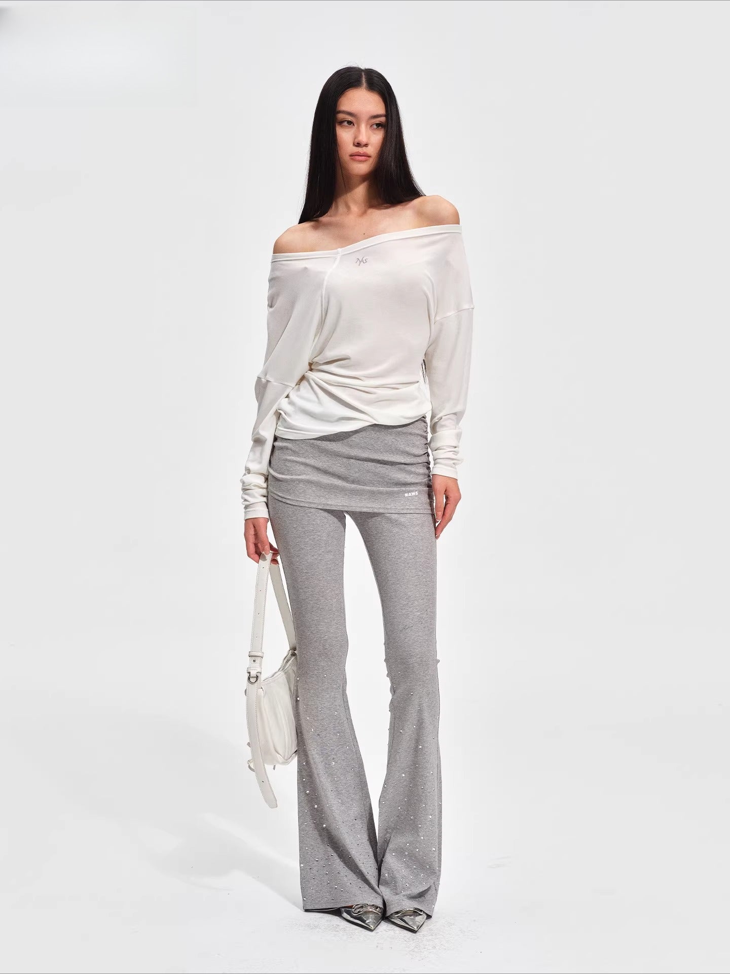 Glitter Layered Knit Pants