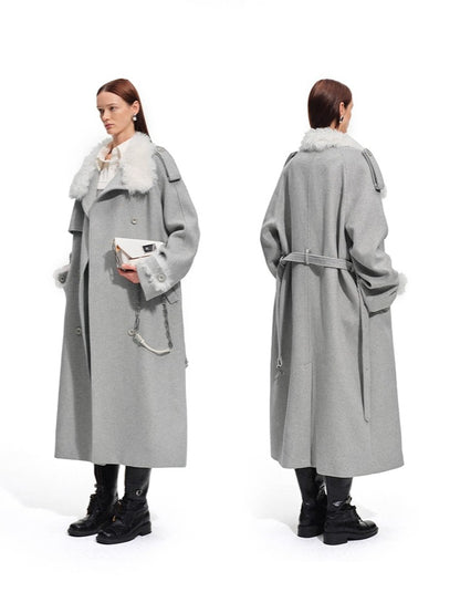 Polar Wool-Blend Belted Coat
