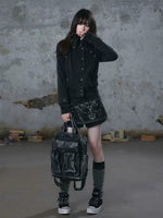 Butterfly Knight Graphic Lace Skort