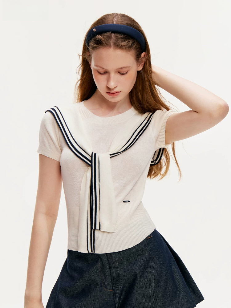 Striped Knit Top