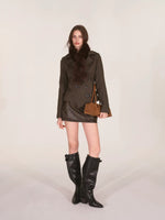 Asymmetric Buckle Tailored Blazer