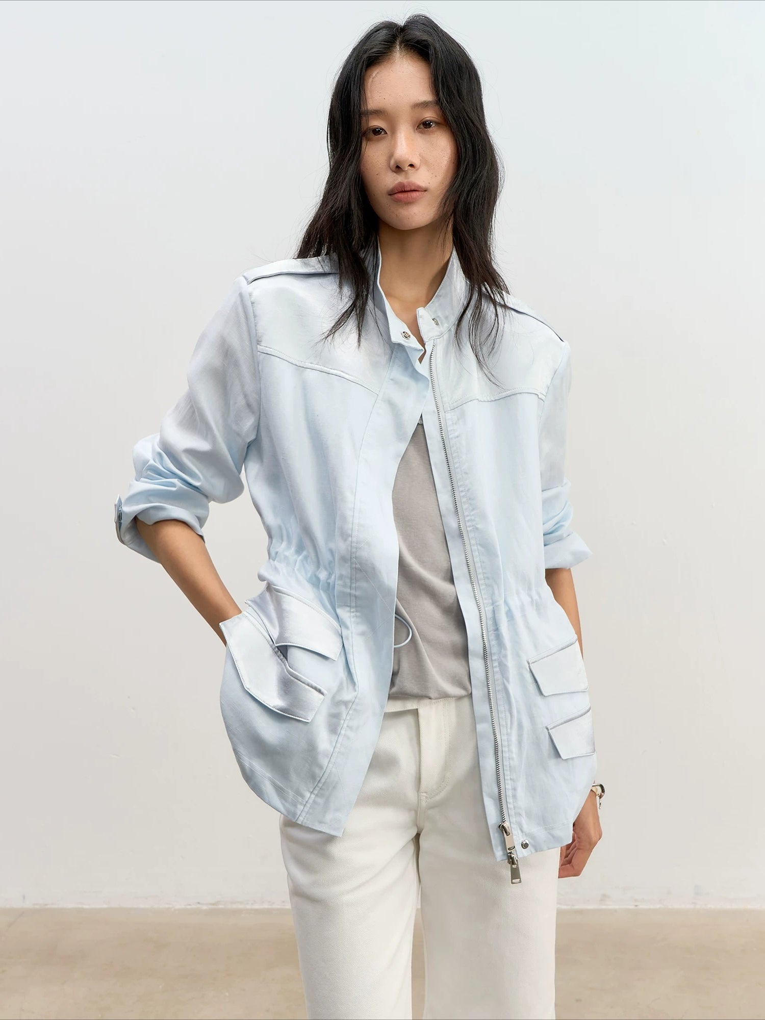 Linen Quilted Jacket